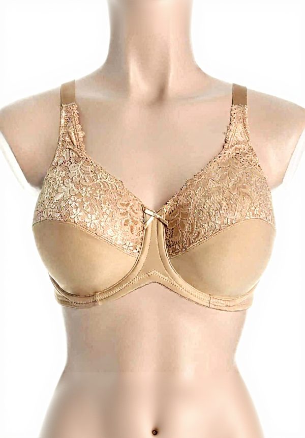 Bali Minimizer Bra Lace Trim Underwire Full Coverage Women