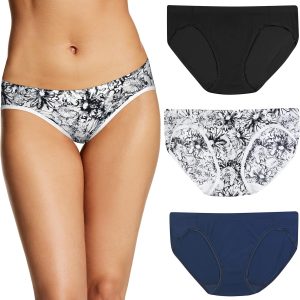 Maidenform Bikini Underwear No Panty Lines Microfiber 3-Pack-0