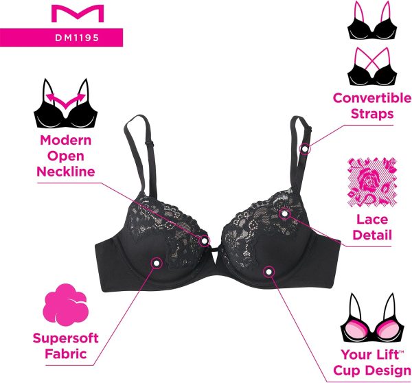 Maidenform Comfort Devotion Lift Bra Lace Underwire-4