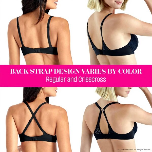 Maidenform T-Shirt Bra Womens Underwire Convertible Straps