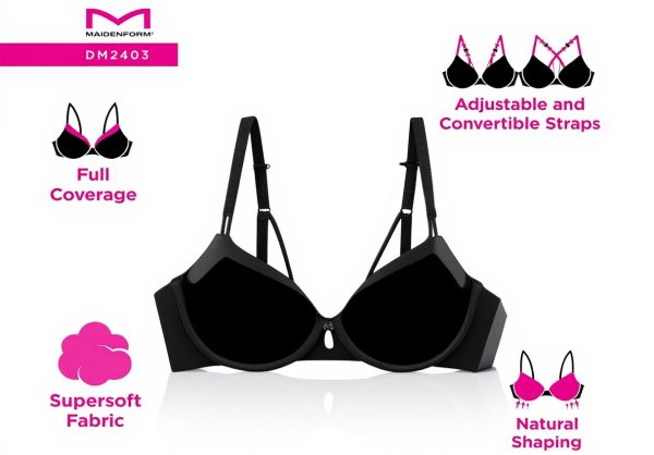 Maidenform Underwire T-Shirt Bra Full Coverage Everyday Luxe
