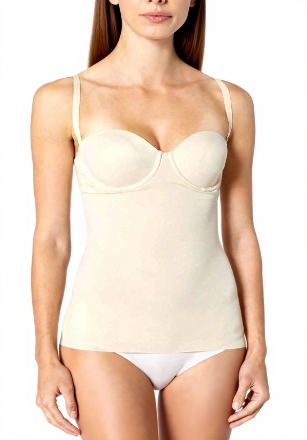 Maidenform Shapewear Top Foam Cup Cami Smoothing 34B Beige
