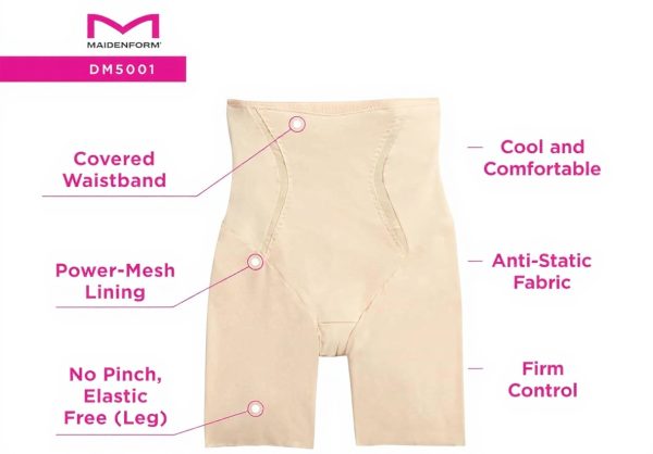 Maidenform Hi-waist Thigh Slimmer Shapewear Firm Foundations