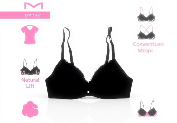 Maidenform M Lift Bralette Wireless T-Shirt Bra Paris Nude