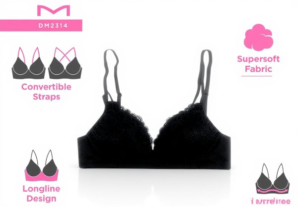 Maidenform Wireless Bralette Soft Support Lace Bra Women