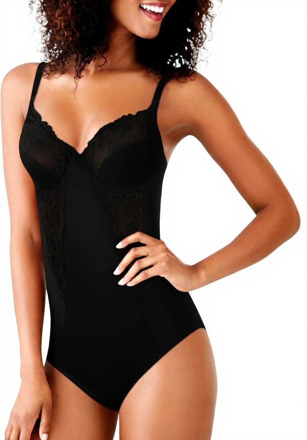 Maidenform WYOB Shaping Bodysuit Slimming Control Black