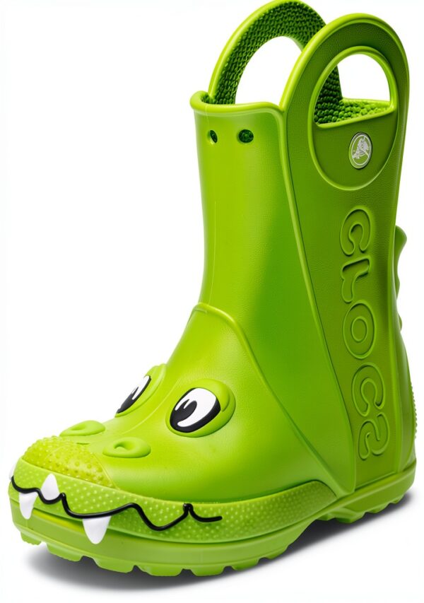 Crocs Kids Rain Boots Waterproof Durable Unisex Childrens-0