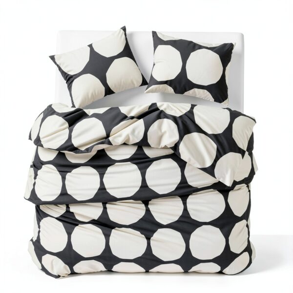 Organic Cotton Duvet Cover King Size Kivet Grey Set-8