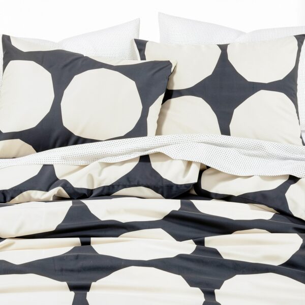 Organic Cotton Duvet Cover King Size Kivet Grey Set-4