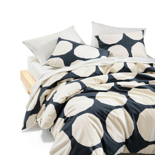 Organic Cotton Duvet Cover King Size Kivet Grey Set-1