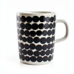 Marimekko Coffee Cup White Stoneware Microwave Safe Design-0