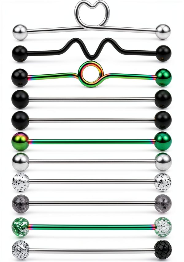 Ruifan 16 Gauge Industrial Barbell Cartilage Earring Body