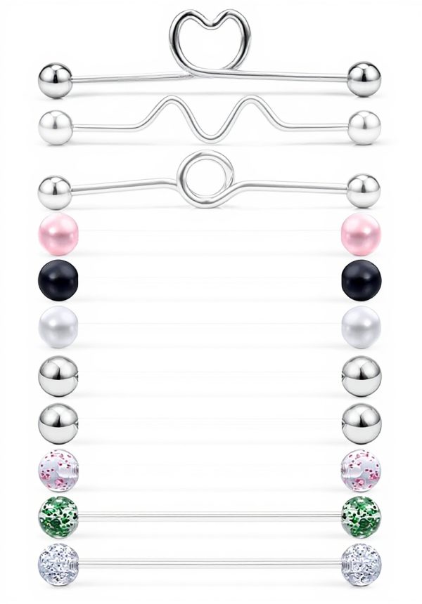 Ruifan 16 Gauge Industrial Barbell Cartilage Earring Body