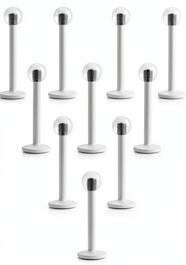 Ruifan 16G 12mm Clear UV Acrylic Ball Stud Piercing