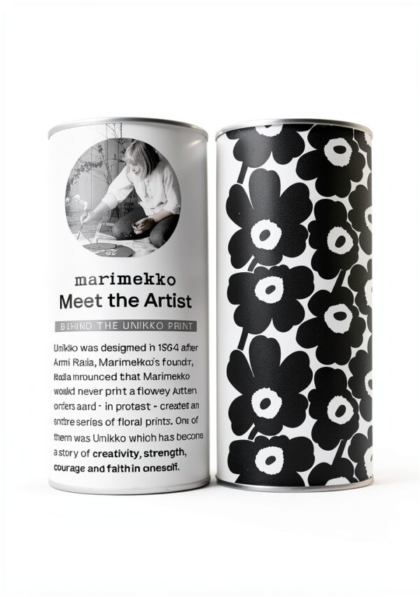 Marimekko Porcelain Plate Red Unikko Design Microwave Safe-4