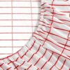 Pieni Tiiliskivi Cotton Bedding Set Red White Sheets-7