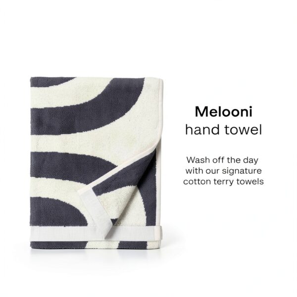 Marimekko Cotton Towel Super Soft Anthracite Natural-1