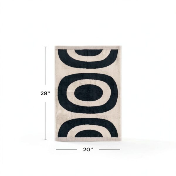 Marimekko Cotton Towel Super Soft Anthracite Natural-2