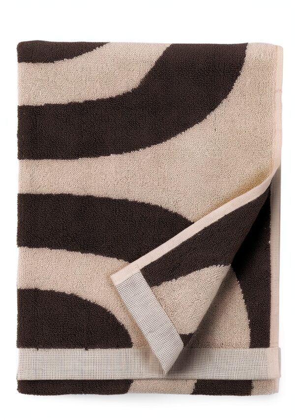 Marimekko Cotton Towel Super Soft Anthracite Natural-0