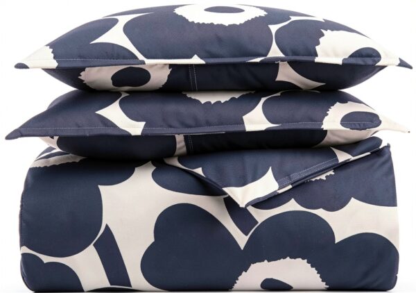 Indigo Cotton Duvet Cover Set Queen King Luxury-6