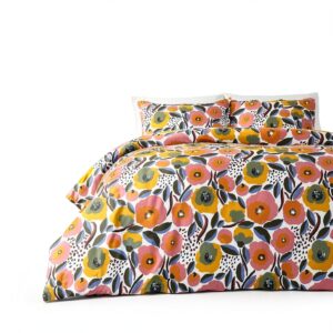 Marimekko Cotton Duvet Cover Home Decor Pink Floral-0