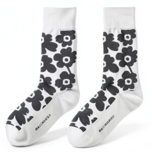 Marimekko Grey Unisex Socks Cotton Blend Comfort-0