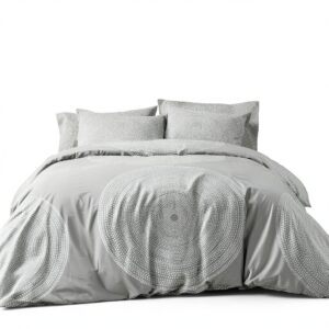 Marimekko Fokus Grey Duvet Cover Cotton Percale-0
