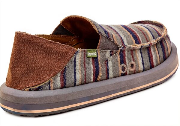 Sanuk Men's Donny BlanketSneaker Grey Multi Slip On Loafer-3