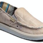 Sanuk Women Donna Hemp Loafer Flat Grey Vegan Slip On-0