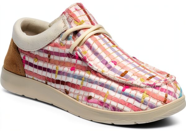 Sanuk Women's Shaka Lite 2 Watercolor Loafer Flat Pink Gold-0