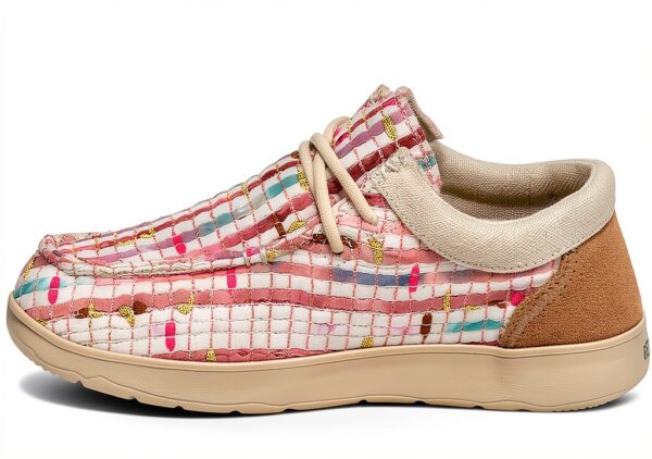 Sanuk Women's Shaka Lite 2 Watercolor Loafer Flat Pink Gold-2