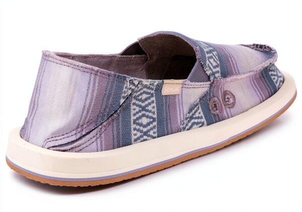 Sanuk Women's Donna Blanket Loafer Flat Lavender Grey Multi 9 UK-3