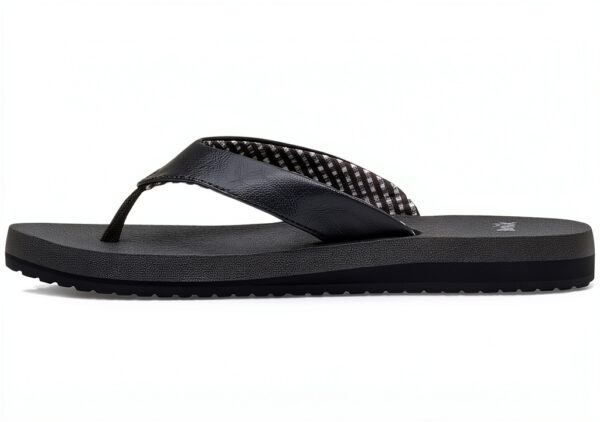 Sanuk Women's Yoga Mat Flip Flops, Ebony, 9 UK-2
