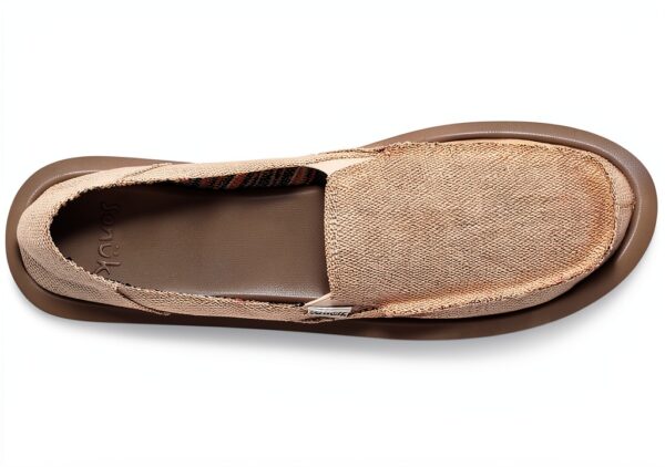 Sanuk Womens Hemp Loafers Slip On Shoes with Memory Foam Footbed-5