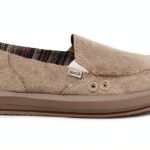 Sanuk Womens Hemp Loafers Slip On Shoes with Memory Foam Footbed-0