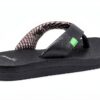 Sanuk Women's Yoga Mat Flip Flops, Ebony, 9 UK-3