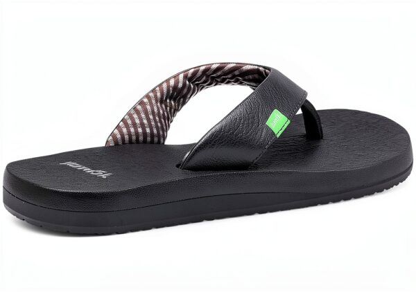 Sanuk Women's Yoga Mat Flip Flops, Ebony, 9 UK-3