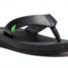 Sanuk Women's Yoga Mat Flip Flops, Ebony, 9 UK-1