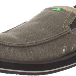 Sanuk Men's Pick Pocket Slip-On Brown Loafer-0