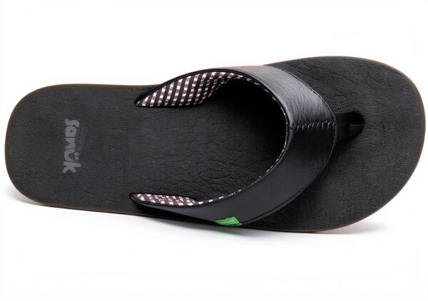 Sanuk Women's Yoga Mat Flip Flops, Ebony, 9 UK-5